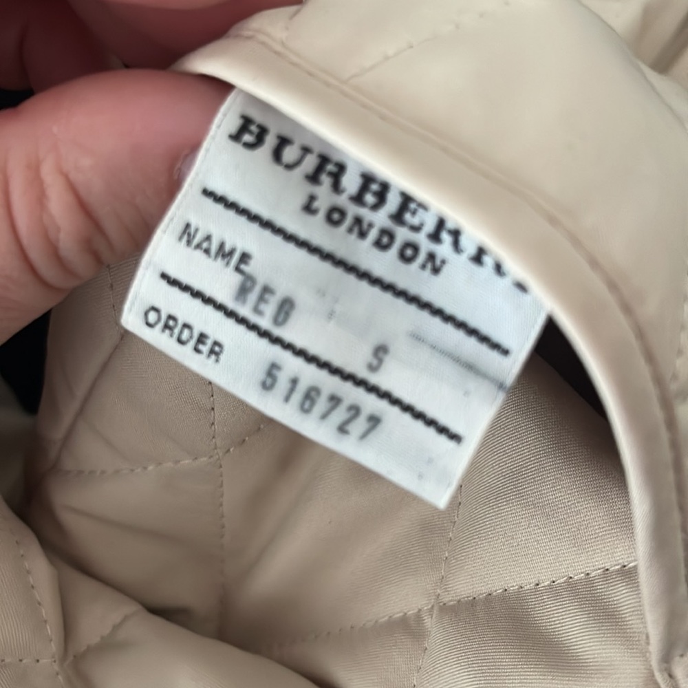 Burberry cream quilted coat - Picture 4 of 5
